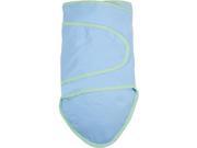 Miracle Blanket 16093 Blue With Green Trim Baby Swaddle Blanket