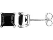 Doma Jewellery SSES029BK 8M Sterling Silver Earring With 8 x 8 mm. Square Stud CZ