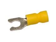 Morris Products 11714 Vinyl Insulated Locking Spade Terminals 12 10 Wire No. 6 Stud Pack Of 100