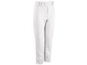 Franklin Sports 23319F2 Youth Relaxed Fit Baseball Pants White Medium