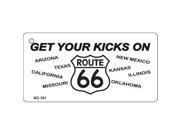 Smart Blonde KC 101 Get Your Kicks Route 66 Novelty Key Chain