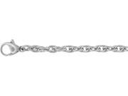 Doma Jewellery SSSSN04620 Stainless Steel Necklace Rope Style 2.5 mm. Length 18 2 20 in.