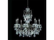 Legacy Collection 5198 EB CL MWP Ornate Chandelier Accented with Majestic Wood Polished Crystal