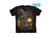 The Mountain 1585533 Rainbow Tiger T Shirt Extra Large