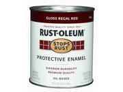 Rustoleum 1 Quart Regal Red Gloss Stops Rust Protective Enamel 7765 502