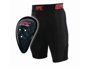 UFC 14183P 010213 Compression Shorts With Cup Black Medium
