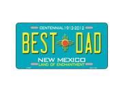 Smart Blonde LP 6691 Best Dad New Mexico Novelty Metal License Plate