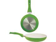 Dura Kleen 8128 GR 11 In. Ceramic Co Frypan Green