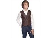 Scully 2001 29 XS Leather Kids Vest Brown Lamb Extra Small