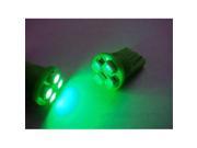 SmallAutoParts Green T10 4 Smd Led Bulbs Set Of 2