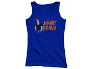 Trevco Johnny Bravo Johnny Logo Juniors Tank Top Royal Medium