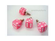 SmallAutoParts Pink Dice License Plate Frame Fasteners Bolts Set Of 4