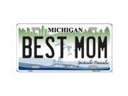 Smart Blonde LP 6661 Best Mom Michigan Metal Novelty License Plate