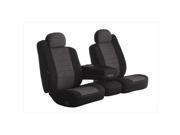 FIA OE3827C Charcoal Split Bench With Adjustable Headrests Seat Cover