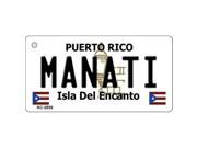 Smart Blonde KC 2856 Manati Puerto Rico Flag Novelty Key Chain