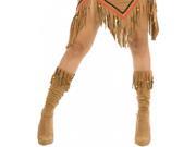 Charades Costumes 180573 Indian Maiden Suede Adult Boot Covers