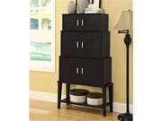 Monarch Specialties I 2547 Cappuccino 55 in. Stacking Style Storage Cabinet