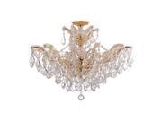 Crystorama Lighting 4439 GD CL S Maria Theresa Chandelier Polished Gold