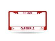 St. Louis Cardinals Metal License Plate Frame Red