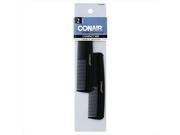 Conair Hard Rubber Pocket Comb 2 Count Pack Of 3