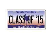 Smart Blonde LP 6284 Class of 15 South Carolina Novelty Metal License Plate
