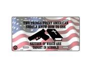 Smart Blonde LP 4677 Every American Should Know Metal Novelty License Plate