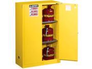 Justrite 894520 45 Gallons Yellow Safety Cabinets for Flammables