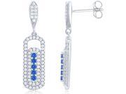 Doma Jewellery SSEZ812 Sterling Silver Earrings With Micro Set CZ 3.6 g.