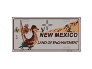 Smart Blonde LP 2477 Roadrunner Gray New Mexico Metal Novelty License Plate