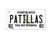 Smart Blonde KC 2865 Patillas Puerto Rico Flag Novelty Key Chain