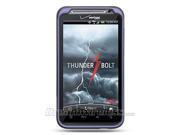 DreamWireless CRHTCINCHDPP HTC Thunderbolt Incredible HD 6400 Crystal Rubber Case Purple