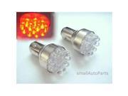 SmallAutoParts Red 1157 12 Led Bulbs Set Of 2