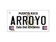 Smart Blonde KC 2817 Arroyo Puerto Rico Flag Novelty Key Chain