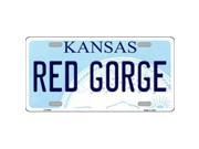 Smart Blonde LP 6609 Red Gorge Kansas Novelty Metal License Plate