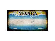 Smart Blonde LP 8145 Nevada State Background Rusty Novelty Metal License Plate