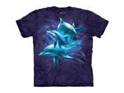 The Mountain 1032843 Dolphin Collage T Shirt Extra Large