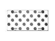 Smart Blonde LP 6965 Gray White Dots Oil Rubbed Metal Novelty License Plate