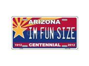 Smart Blonde LP 1823 Arizona Centennial Im Fun Size Metal Novelty License Plate
