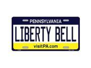 Smart Blonde LP 6050 Liberty Bell Pennsylvania State Background Novelty Metal License Plate