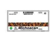 Michoacan Mexico Look A Like Metal License Plate All wording is Free