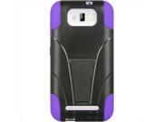 DreamWireless HESCRSTDBLU55PPBK Blu Studio 5.5 Standed Purple Skin Plus Black Rubber Case