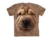 The Mountain 1036792 Big Face Shar Pei Puppy T Shirt Large