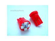 SmallAutoParts Red T10 4 Smd Led Bulbs Set Of 2
