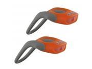M Wave 220584 O Orange Cobra Lights With White And Red LED