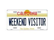 Smart Blonde LP 4907 Weekend Vistor California Novelty Metal License Plate