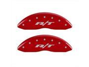 MGP Caliper Covers 12197SRT1RD RT1 Truck Red Caliper Covers Engraved Front Rear Set of 4