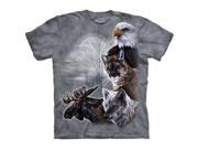 The Mountain 1531353 North American Collage Kids T Shirt Extra Large