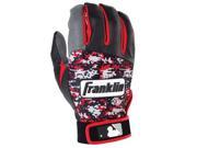 Franklin Sports 21008F4 Digitek Digi Youth Large Batting Gloves Gray Black Red