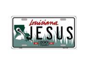 Smart Blonde LP 6207 Jesus Louisiana Novelty Metal License Plate