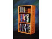 Wood Shed 313 1 W Solid Oak desktop or shelf for CDs and DVDs VHS Tapes
